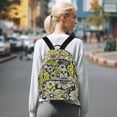 thumbnail image 7 of FORMRS Mini Backpack Purse for Women Travel Daypack Casual Shoulder Bag, Beige Flower Pattern, 7 of 7