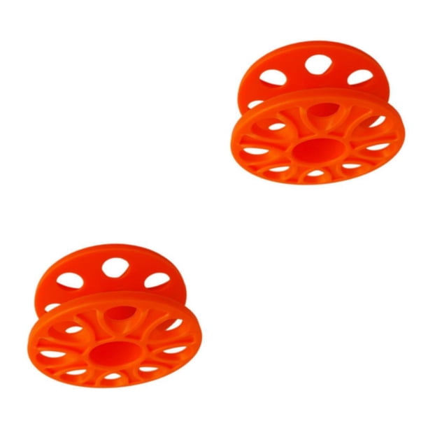 Sonducket Carrete de carrete de dedo de buceo colgante práctico con revestimiento anticorrosión carrete de carrete de buceo naranja Naranja 2Conjunto