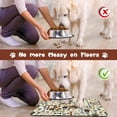 thumbnail image 4 of Dog Food Mats for Floors Waterproof, Dog Cat Water Bowl Mats Pet Feeding Absorbent Mat Dog Cat Pet Placemats for Food and Water Beige 17 * 30 inch, 4 of 6
