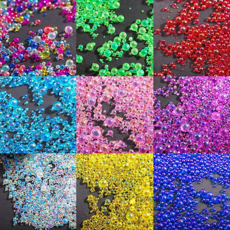 Mixed Bubble Round Sequins Resin Filling Mermaid Scales Epoxy Resin Fillers  For Silicone Mold DIY Earrings Keychain Accessories