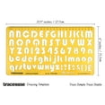 thumbnail image 2 of Traceease Upper & Lower Case English Alphabet Number Drafting Tools Letter Stencils Alphabet Lettering Template, 2 of 6