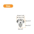 thumbnail image 2 of Uxcell ST5x8x10mm Phillips Pan Head Self-tapping Screw with Washer, 50 pack - 304 Stainless Steel Wood Screw (Silver), 2 of 6