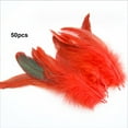 thumbnail image 6 of Abbraccia 50x Feathers for Crafts Colors Feathers Handicraft Accessories Decorative Feathers for Holidays Hats Costumes Wedding Cosplay Red, 6 of 10