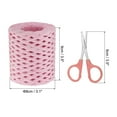 thumbnail image 2 of Unique Bargains Raffia Ribbon, Natural Raffia String with Scissor, Pink, 218 Yards, 2 of 7