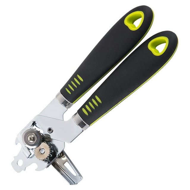Billuyoard Abrelatas manual multifuncional de acero inoxidable abrebotellas abrelatas fácil profesional herramienta de utilidad de cocina para el Cocina y Comedor