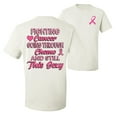 thumbnail image 1 of Wild Bobby, Fighting Cancer And Still Sexy, Breast Cancer Awareness, Front and Back Men Graphic Tee, White, Large, 1 of 4