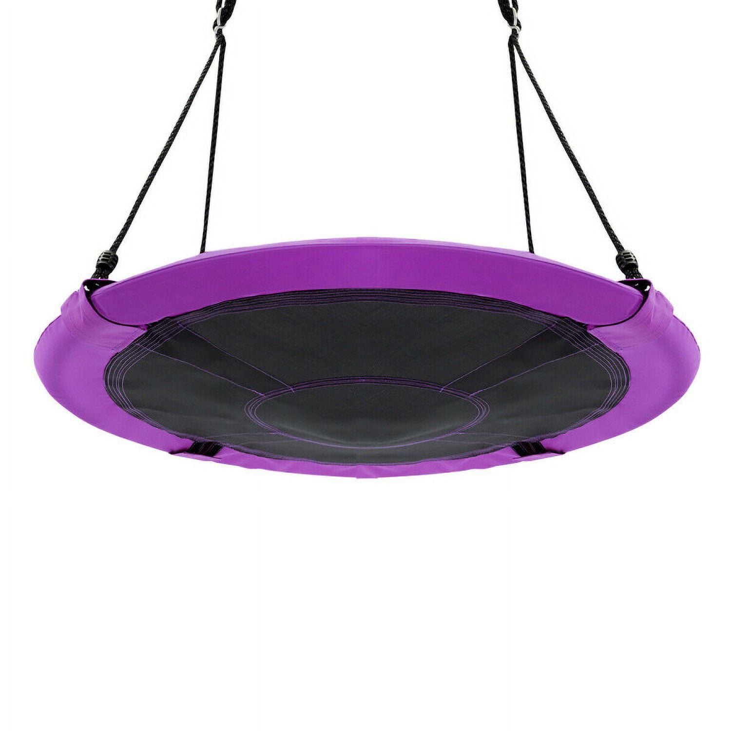 Spaco 40 Inch Flying Saucer Swing Tree Swing, Toddler Swing for Indoor Outdoor Play Set, Purple