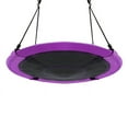 thumbnail image 3 of Spaco 40 Inch Flying Saucer Swing Tree Swing, Toddler Swing for Indoor Outdoor Play Set, Purple, 3 of 7