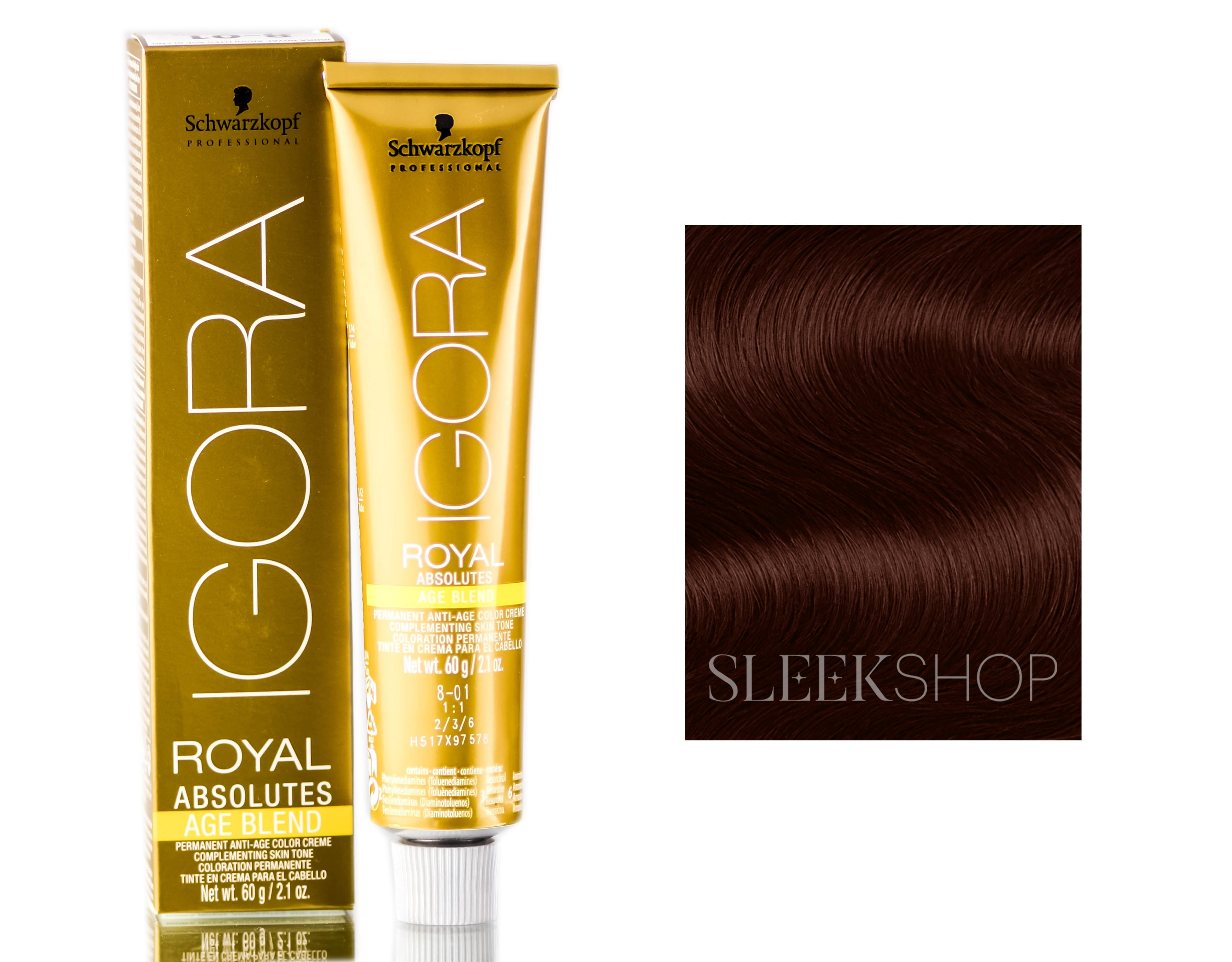 Schwarzkopf Professional Igora Royal Absolutes Hair Color (2.1 oz) (480 Medium Brwn Red Natural