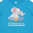 thumbnail image 4 of Inktastic My Meemaw Loves Me to the Moon and Back Elephant Family Boys or Girls Baby T-Shirt, 4 of 5