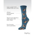 thumbnail image 3 of MeMoi Women's American Beagle Bamboo Blend Crew Socks - Womens - Female, 9-11, Legion Blue, 3 of 7
