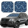 thumbnail image 6 of Kdxio Blue Bus Print 2-Piece Sun Shade Front Windshield - Foldable Car Front Window Sunshades for Most Sedans SUV Truck, 6 of 6