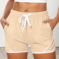 thumbnail image 5 of Short Pants for Women - Breathable Comfortable Casual Wear with Adjustable Drawstring and Versatile Split Design for Summer Use, 5 of 5