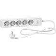 thumbnail image 1 of SHAR Power strip extension 5 2P+E sockets - White - 1.8 m, 1 of 4