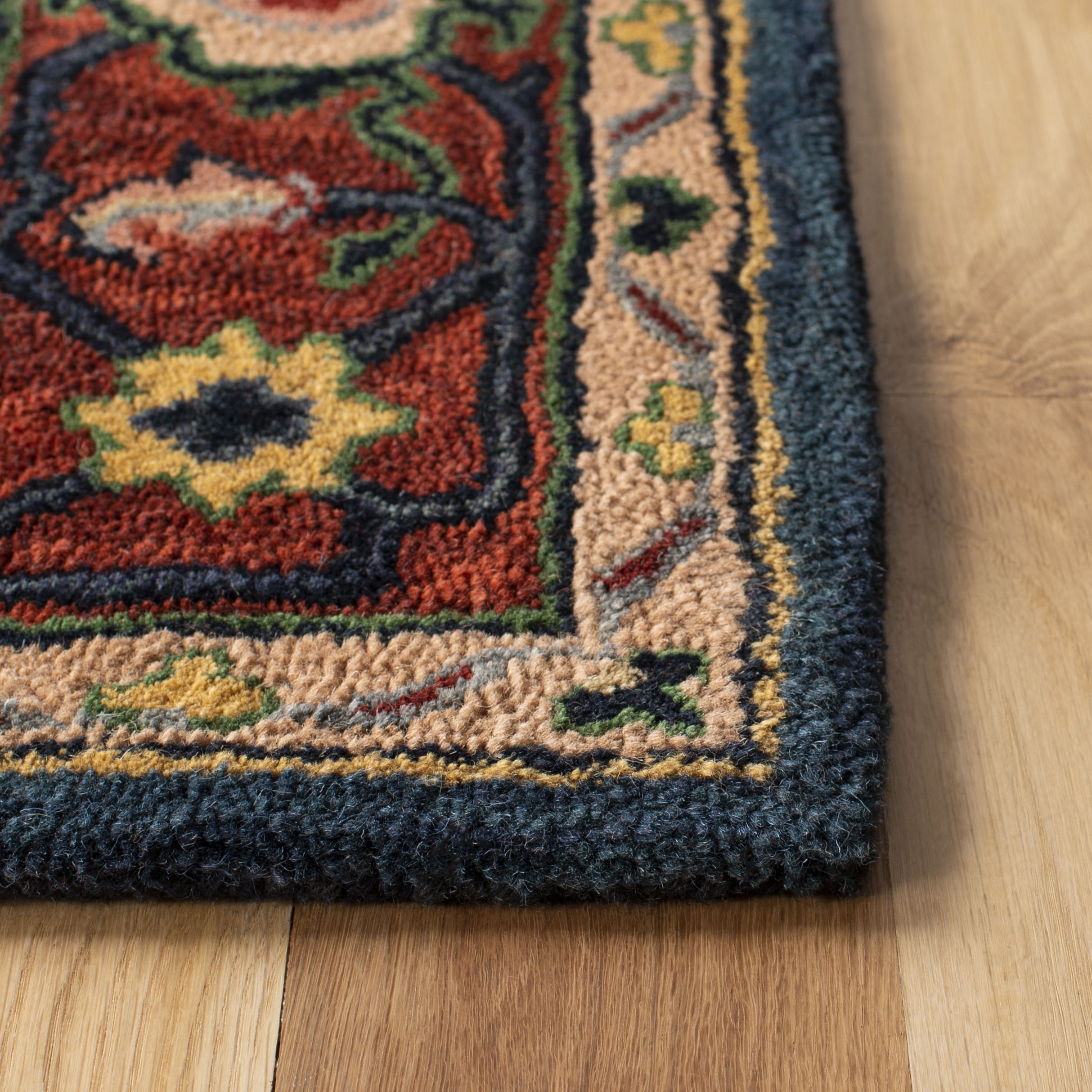 Safavieh Heritage Billy Oriental Area Rug, Blue/Red, 6' x 6' Square