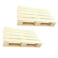thumbnail image 3 of Miangastore Flowerpot Display Base Khaki Plastic 2Pcs 4.72x3.14x0.79in, 3 of 7