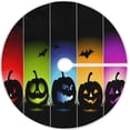 thumbnail image 1 of FMSHPON Halloween Colorful Pumpkin Bat Xmas Christmas Tree Skirt Stand Mat for Holiday Party Decoration Indoor Outdoor 48 inches, 1 of 6