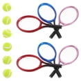 thumbnail image 1 of KAKOWELY 6 Set Mini Tennis Racket Keychain Decorative Accessory Blue Sports Equipment Representation, 1 of 8