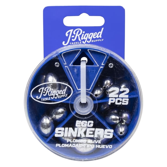 J-Rigged Tackle Supply Egg Sinker Assortment