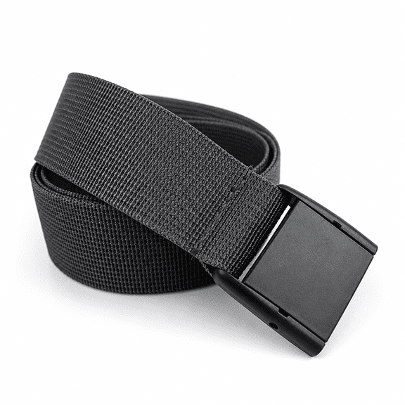 FLORNIX Elastic Belt,Adjustable Nylon Womens Belt for Outdoor Quick-dry Pants,Flexible and Versatile Black Belt Women,Black