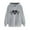 Gray, variant on Womens Hoodies Cute Heart Graphic Sweatshirts Casual Loose Fit Long Sleeve Hooded Pocketed Pullover