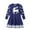 Blue, variant on Mikilon Children's Clothing Girls Dress Christmas Children Sweater Fawn Dress for 6-7 Years Child