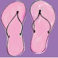 thumbnail image 2 of Chapman, Marcy 15x15 Black Ornate Wood Framed with Double Matting Museum Art Print Titled - Sandals in Pink, 2 of 4