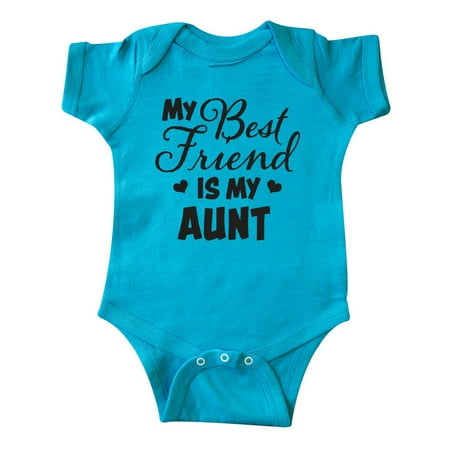 

Inktastic My Best Friend is My Aunt with Hearts Gift Baby Boy or Baby Girl Bodysuit