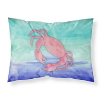 Crab Watercolor Fabric Standard Pillowcase