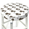 thumbnail image 3 of Kdxio Dachshund Dog Print Stool Covers Round,Stretch Round Bar Stool Covers Washable Bar Stool Cushion Slipcover for 12-15 Inch Chair, 3 of 7