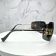 thumbnail image 4 of New MIU MIU Sunglasses Gold Rimless Wrap Square Oversized MIU MIU Logo Italy, 4 of 6