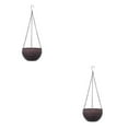 thumbnail image 2 of Guardoinrt 2pcs/set Easy To Plant And Care For Hanging Flower Pots For Indoor And Outdoor coffee 2Set, 2 of 6