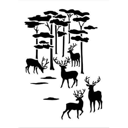 - Reusable Stencil Airbrush Painting Art DIY Home Decor Scrapbooking Album Craft
