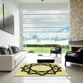 thumbnail image 6 of Ahgly Company Indoor Round Patterned Mustard Yellow Area Rugs, 8' Round, 6 of 6