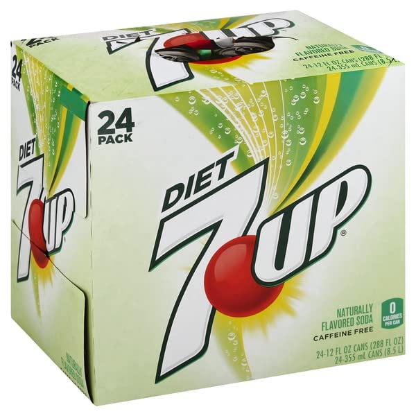Diet 7Up, 12 Fl Oz (Pack of 24)