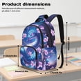 thumbnail image 6 of Yuyamidu Cherry Blossom Snake Kids Bookbag Set 4Pcs for 3rd-5th Grade Girls, Elementary School Backpack with Lunch Bag, Pencil Case and Water Bottle Bag, 6 of 7