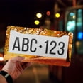 thumbnail image 4 of 1 Pcs Autumn Tree with Fallen Leaves License Plate Frame,License Plate Cover for Car Decorative Parts,Aluminum License Plate Bracket Holder Rust-Proof for US Standard Car, 4 of 8