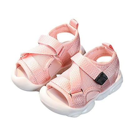 

TQWQT Toddler Girls Boys Sandals Open Toe Summer PU leather Shoes for Little Kids