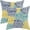 Navy Blue Teal Yellow Polka Dots, variant on Teal Pillow Covers 22x22 Inch Set of 2 Aqua Polka Dot Outdoor Decor Throw Pillows for Couch Modern Boho Design Watercolor Aesthetic Decorative Cushion Cases for Home Sofa Bed Decorations