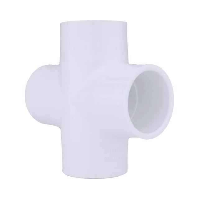 Tubería de PVC Cross Charlotte Schedule 40 de 1-1/4 pulgadas Slip X 1-1/4 pulgadas