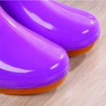 thumbnail image 4 of XIMIN Women's Transparent Rain Shoes Waterproof Rain Boots Work Ankle Boots Adult Booties Stylish Rubber Non-slip Shoes Car Wash Footwear for Lawn Care,Gardening, 4 of 7
