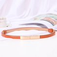 thumbnail image 2 of Magazine Women Ladies Fashion Casual All-match Square Buckle Belt Multi Color Slim Faux Leather Waistband Belt, 2 of 8