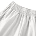 thumbnail image 6 of CPNG Girls Sport Shorts Quick Drying Summer Thin Shorts Casual Loose Elastic High Waist Running Lightweight Training Shorts(White,5-6 Years), 6 of 6