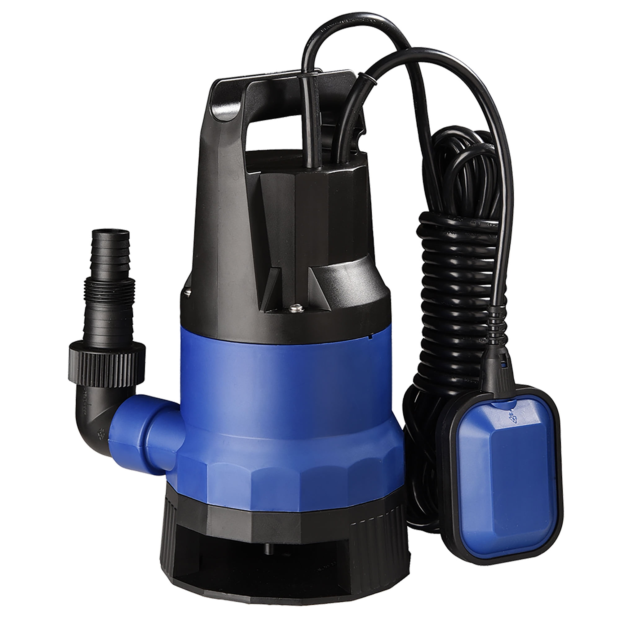 Pompe Submersible BSD Pompe dévacuation pour Eaux Usées 8m Hauteur de Refoulement Pompe pour Eaux Chargées WQD 10-8-0,55-550W Corps en Fonte 17 000L/h Pompe Immergée avec Broyeur 
