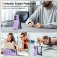 thumbnail image 4 of Dteck Wallet for Samsung Galaxy Z Fold 5 Case with Built-in Glass Screen Protector, Soft PU Leather Card Holder Flip Kickstand Protective Case for Z Fold 5 5G,Purple, 4 of 7