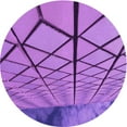 thumbnail image 1 of Ahgly Company Machine Washable Indoor Round Transitional Heliotrope Purple Area Rugs, 7' Round, 1 of 7