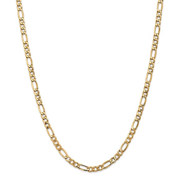14k 5.35mm Semi- Figaro Chain