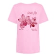 thumbnail image 6 of Trendfront Womens Oversize T Shirts Floral Graphic Drop Shoulder Crewneck Short Sleeve Loose Fit Tops Trendy Fashion Tee Pullover Daily Clothing, 6 of 6