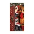 thumbnail image 2 of Japceit Large Christmas Door Cover, 35x71 Inch Holiday Entrance Curtain Panel, Festive Door and Wall Decoration for Party, Home, Seasonal Display Background, 2 of 6