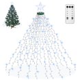 thumbnail image 1 of Cadena de luces Aneeway con diseño de estrella, 2 m, 410 LED, color blanco frío, 1 of 7